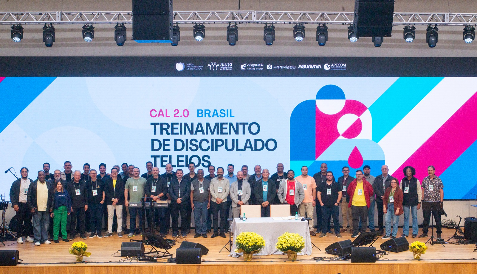 Foto oficial do CAL 2.0 Brasil — Treinamento de Discipulado Teleios na IP de Pinheiros